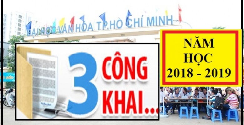 Nội dung Ba công khai năm học 2018 - 2019