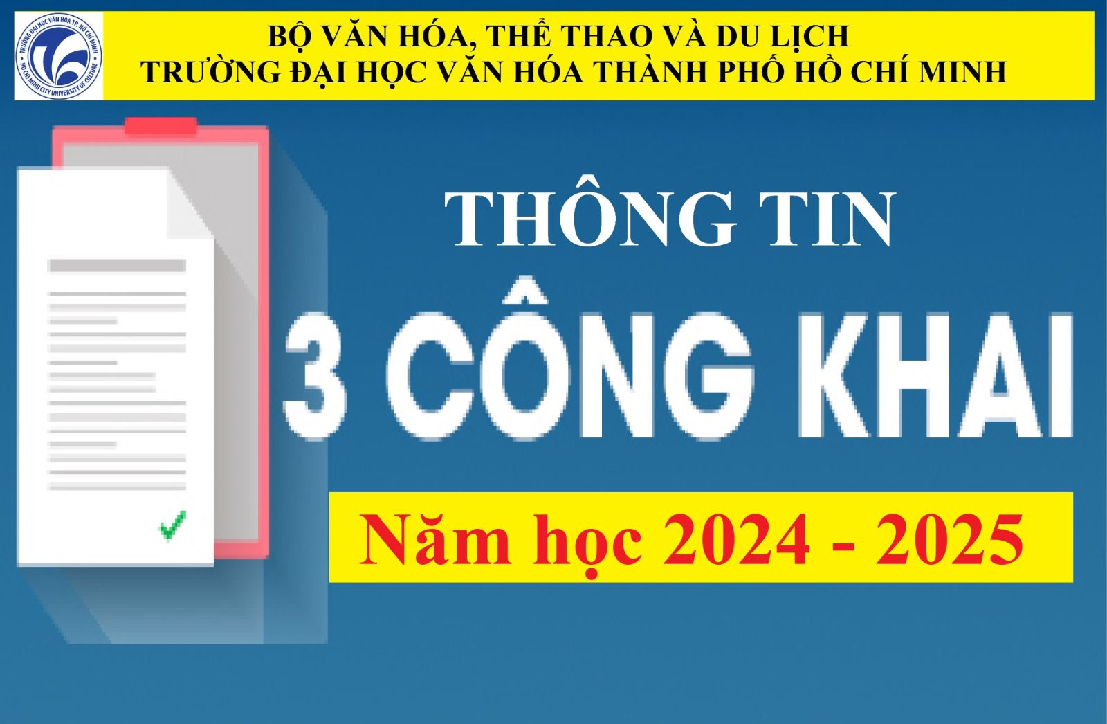 Ba công khai năm học 2024 - 2025